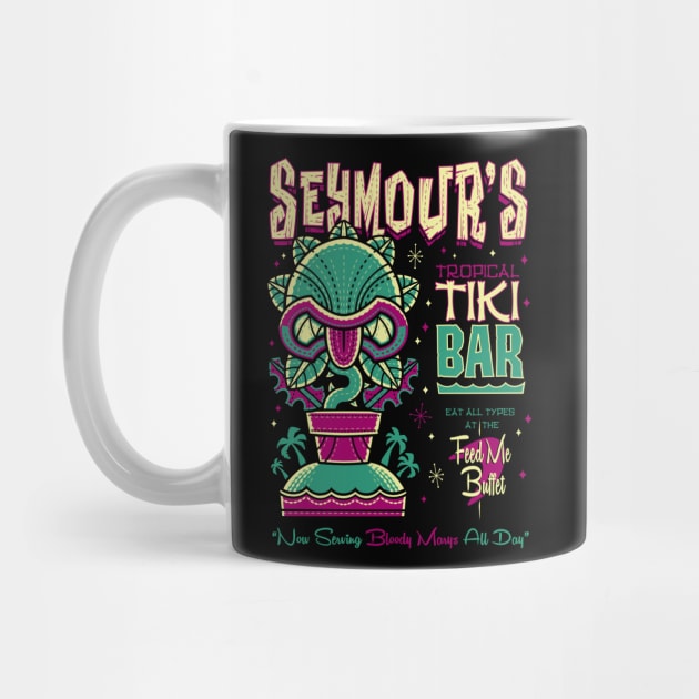 Seymours Tropical Tiki Bar - Creepy Cute Plant - Hawaii Island Vacation by Nemons